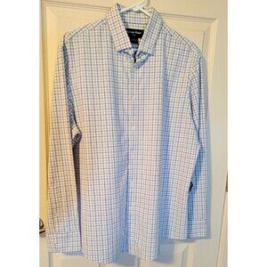 Mizzen+Main Leeward No Tuck Shirt Mens Medium Classic Sand Ludlow Plaid 1WS-1290